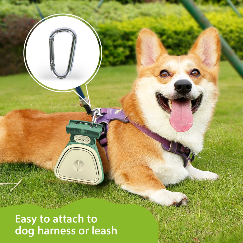 Super Design Portable and Versatile Pet Poop Scooper, Ideal for Walking Traveling and Camping with Small and Large with CLeash